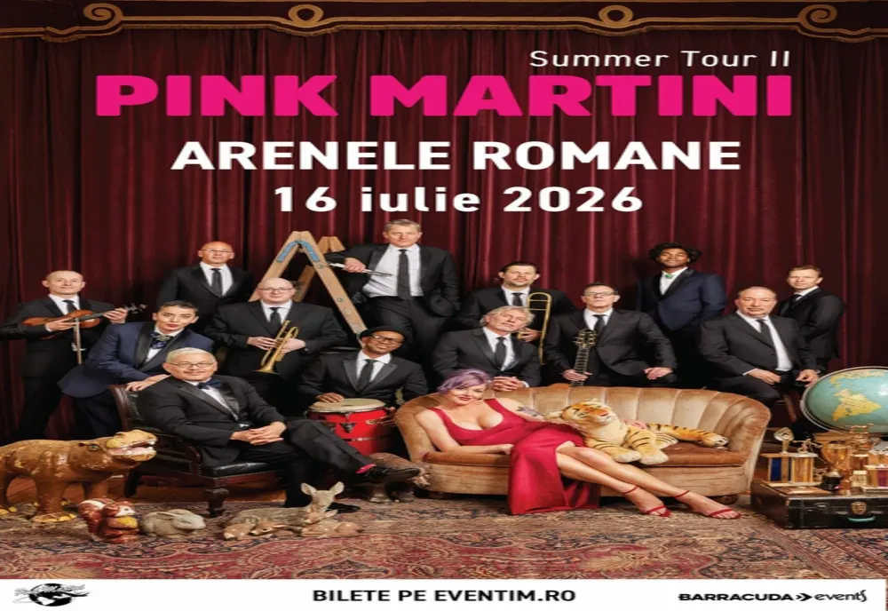 Pink Martini, într-o formulă specială cu Storm Large, concert-eveniment la Arenele Romane pe 16 iulie 2026