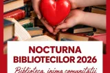 Nocturna Bibliotecilor 2026 are loc vineri, 2 octombrie, la BMB. Programul complet