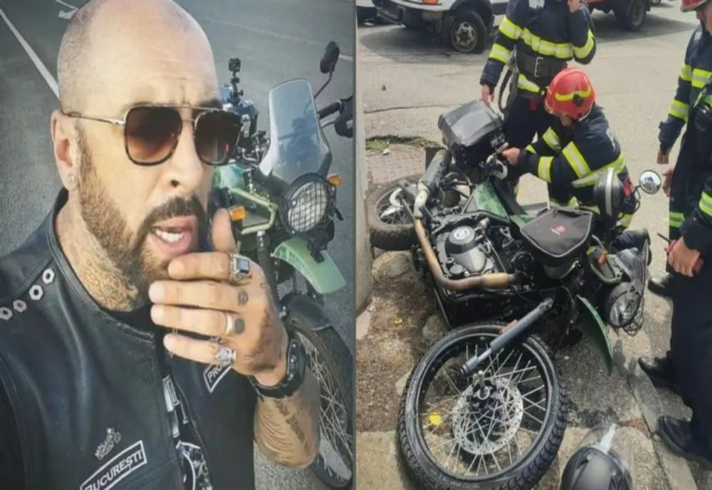 CRBL, accident cu motocicleta. Artistul a fost adus la un spital din Capitală