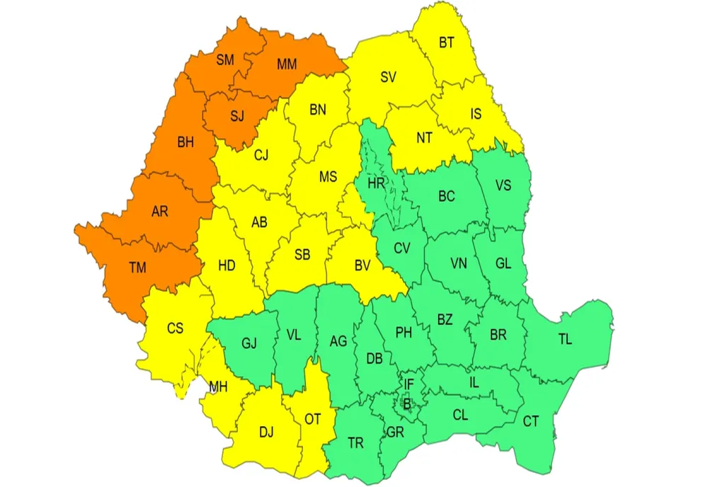 Canicula lovește România. Coduri galben și portocaliu de temperaturi extreme