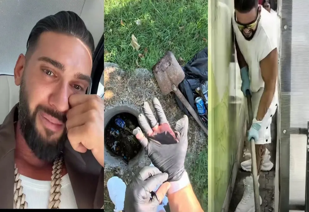Dorian Popa a început munca în folosul comunității. S-a filmat ce face pe străzile din Domnești