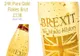 O companie franceză vinde vinul Brexit cu particule de aur